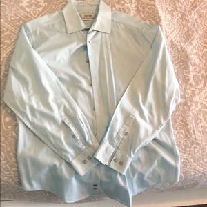 Size L slim fit Calvin Klein striped dress shirt
